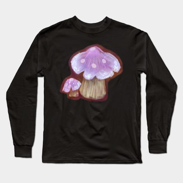 Painted Mushroom - Magic Long Sleeve T-Shirt by Raebees